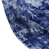 Vayliro 3 Meter x 140 cm Handgefärbter Batikstoff aus Viskose Künstlich Baumwollstoff Stoffe zum Nähen Bekleidungsstoff Dekostoff zum Basteln Batik-T-Shirt-Stoff für Vorhänge Tischdecken,Königsblau