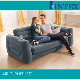 Intex Schlafcouch Futon 2-Sitzer Grau