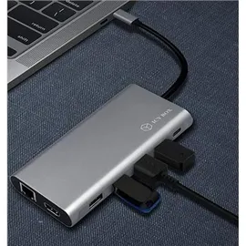 Icy Box IB-DK4050-CPD 12 in 1 USB Type-C® Notebook DockingStationk (2x HDMI 4K60Hz, 1x DP), 4k60Hz