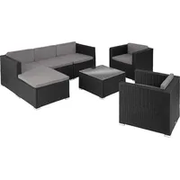 Tectake Rattan Lounge, für 5 bis 6 Personen, widerstandsfähig