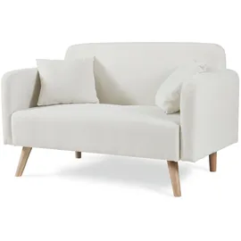 [en.casa] Couch Cord 2-Sitzer Beige
