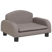 vidaXL Kindersofa, Couch für Kinder, Kindercouch mit runden Kanten, Kindersessel Minisofa Polstersofa Kindermöbel Sofa Kinderzimmer, Taupe Stoff