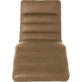 W.Schillig Relaxliege daily dreams Leder/Polyester 75 x 91 x 170 cm Braun mit Kissen