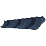 Mustang 9er Pack Mustang Casual Bio-Baumwolle Sneakersocken Herren 5703 - jeans mix 39-42