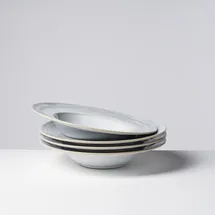gipfelstück Pastateller Tiefer See 27 cm grau/weiß 4er Set