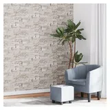 vidaXL Vliestapete 3D Steinoptik Creme 10x0,53 m