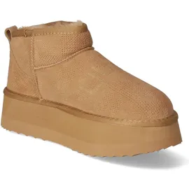 Liu•Jo LiuJo Damen Winterstiefeletten/ Ankle Boot JANE 01 Braun Rauleder Größe: 39 - Braun