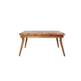 JVmoebel Esstisch Brauner Massivholztisch mit Ausziehfunktion für gesellige Mahlzeiten (Packung, 1-St., Esstisch), Made in Europa braun