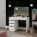 Vicco Schminktisch Thalia Weiß 100 cm mit 5 Schubladen