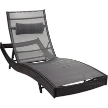 MCW Phoenix Gartenliege 220 x 70 x 88 cm braun meliert