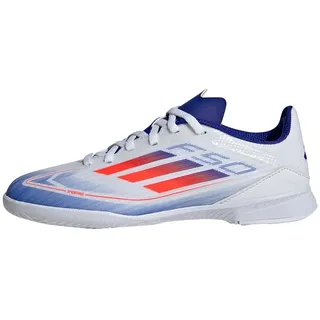 Adidas F50 League Football Boots Indoor Fußballschuhe, Cloud White/Solar Red/Lucid Blue, 28 EU