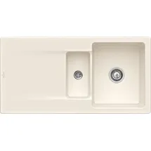 Villeroy & Boch Siluet 60 R flat crema Keramikspüle Excenterbetätigung 980 x 490 mm