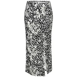 LASCANA Jerseyrock Damen Bedruckt Creme/Graublau 38