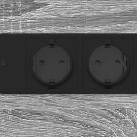 vidaXL Nachttisch Grau Sonoma 41,5 x 26 x 60,5 cm Holzwerkstoff