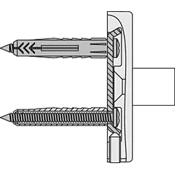 Hewi Befestigung BM1263.2 an Wand, d= 80mm, für Serie 950 und 802
