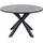 Beliani Maletto Gartentisch Ø 120 x 66 cm Grau/Schwarz