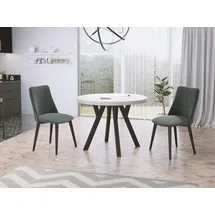 WFL GROUP Designer Ø 100 cm weiß