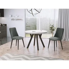 WFL GROUP Designer Ø 100 cm weiß
