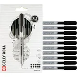 Sakura Gelschreiber Retractable Classic Schwarz 0,4 mm 10 St.