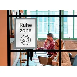 NOBO Magnetrahmen selbstklebend silber A4, 2 St.