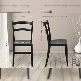 CLP Tiffany 45 x 51 x 85 cm schwarz