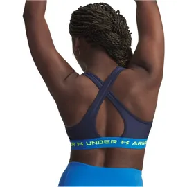 Under Armour Crossback Mid Bra Blue/Yellow S