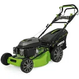 vitoGARDEN Rasenmäher mit Verbrennungsmotor 6,5 PS 196Cm3 Motor 4 T Behälter 65L Großflächen VITO