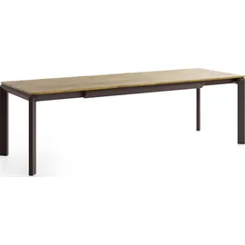 WFL GROUP Elan 160 x 76 x 90 cm ausziehbar Eiche braun