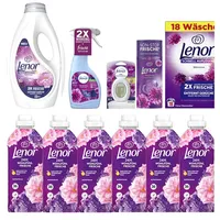 11tlg. Lenor Blütentraum Weichspüler Waschmittel Parfüm Erfrischer Duft + Bag