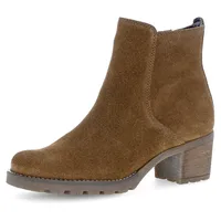 Gabor Stiefelette »St. Tropez«, Blockabsatz, Ankleboots, Busnesschuh in Bequemweite G (= weit), Gr. 40, cognac, , 92343956-40