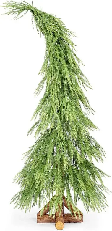 SALCAR PE Weihnachtsbaum, 0,9 m, 1570 Zweigspitzen, mit Holzständer