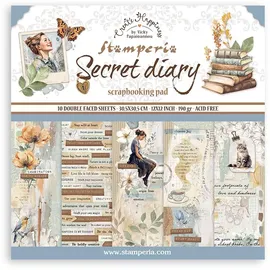 Stamperia Scrapbook Paper Pad Secret Diary 30,5 x 30,5 cm