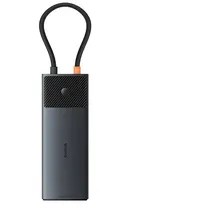 Baseus Metal Gleam Series II 10in1 HUB 10in1USB-C / 2xHDMI, 3xUSB-A, USB-C zu 1*HDMI4K@120Hz+1*HDMI4K@60Hz+1*USB-A(10Gbps)+1*USB-C(10Gbps)+2*USB-A(480Mbps)+1*RJ45+1*SD/TF+1*USB-C(PD))