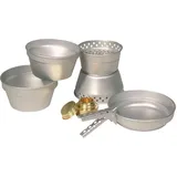 Mil-Tec Koch-Set aus Aluminium - 2 Töpfe, Pfanne, Kocher