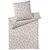 ELEGANTE Scrabble Kariert Beige 135 x 200 cm + 80 x 80 cm