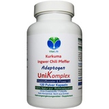 KURKUMA + INGWER + CHILI + PFEFFER - Piperin & Curcumin - UniKomplex - 120 Pulver Kapseln - Natur pur - OHNE ZUSATZSTOFFE. 27040-120