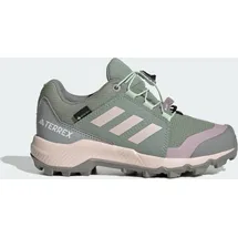 Adidas Terrex Goretex Kinderswander Schuhe - Silver Green / Linen Green / Preloved Fig - EU 29