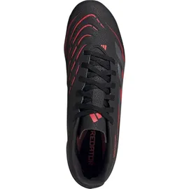 adidas Predator Club FG/MG Herren Core Black/Grey Four/Lucid Red 44 2/3