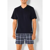 s.Oliver Pyjama 1 Stück, 2 tlg. mit seitlichen Eingrifftaschen Gr. 44/46, marine-blau-kariert, , 305194-44