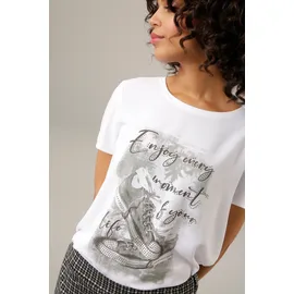 Aniston CASUAL Shirtbluse ANISTON CASUAL Grau/Weiß 40