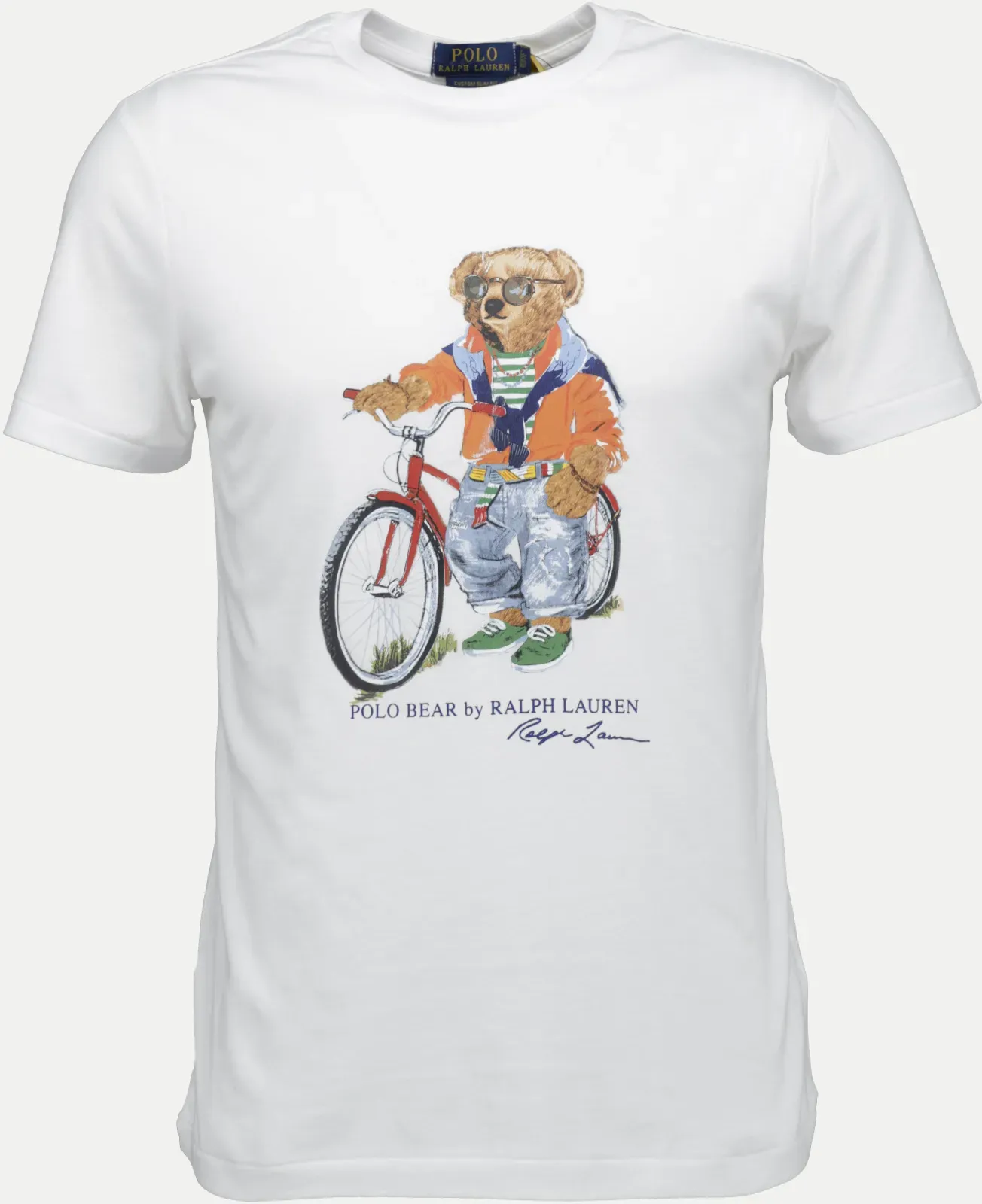 T-Shirt mit Summer Bear Print Weiß L
