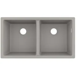 hansgrohe Unterbauspüle 370/370 S510-U770 Betongrau