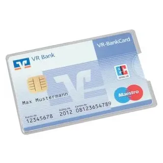 Eichner Kreditkartenhülle transparent 9,0 x 5,9 cm, 10 St.