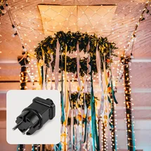 Hellum Lichternetz LED 3x3 m Warmweiß