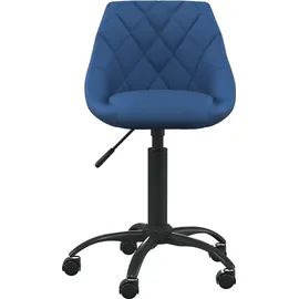 vidaXL Bürostuhl Samt Blau