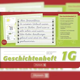 Brunnen Geschichtenheft A5quer Lineatur 1G 16 Blatt 1045990