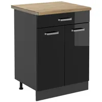 Vicco Schubladenschrank R-Line 60 x 60 x 81,6 cm Schwarz