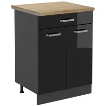Vicco Schubladenschrank R-Line 60 x 60 x 81,6 cm Schwarz