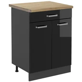 Vicco Schubladenschrank R-Line 60 x 60 x 81,6 cm Schwarz