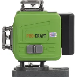 PROCRAFT LE-4GL Akku Kreuzlinienlaser 3,7 V 40 m grün selbstnivellierend